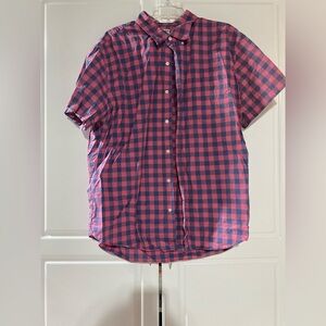 Men's Checkered Shirt - Pink and Blue